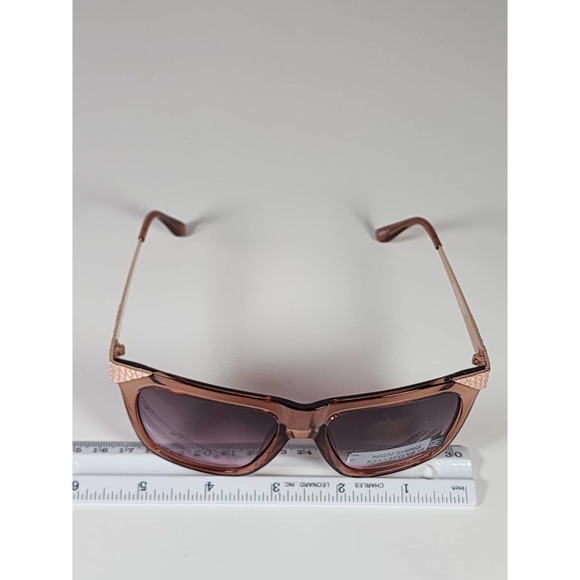 Foster Grant Full Classic Rose Gold / Pink 3D Snake Deco Sunglasses 52333FGX616 - Picture 10 of 11